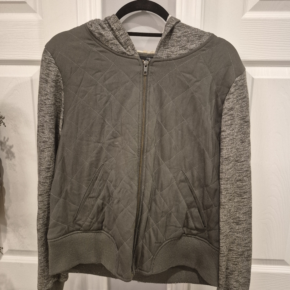 Maurices Quilted Gray Jacket